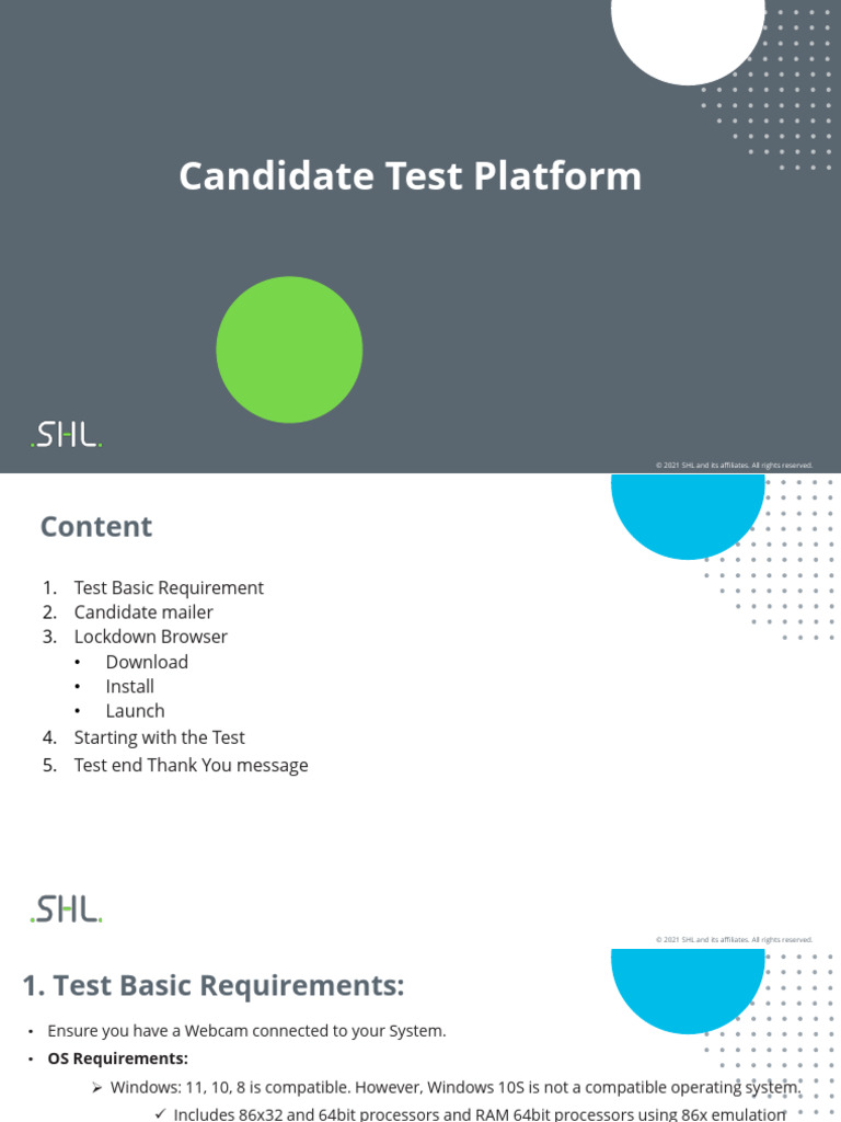 Test Platform - User Guide Document | PDF