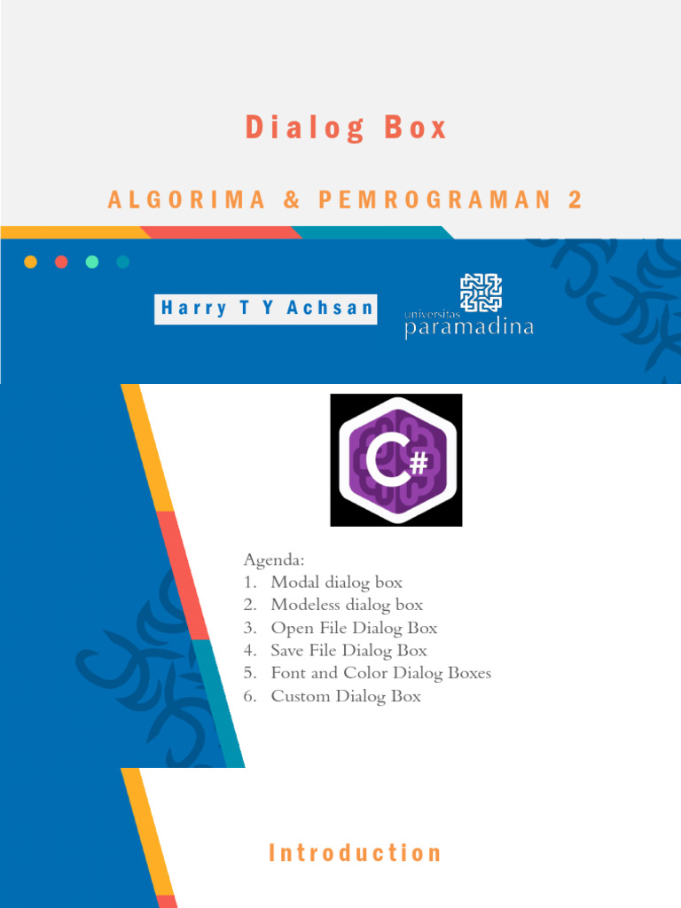 Dialog Box | PDF