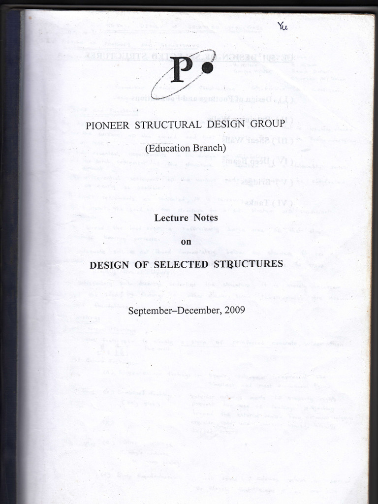 Structural Design Lecture Notes | PDF