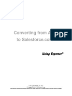 Converting ACT To Sales Force