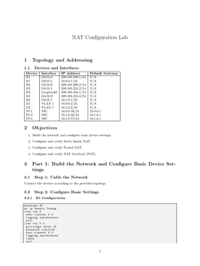 Lab NAT | PDF