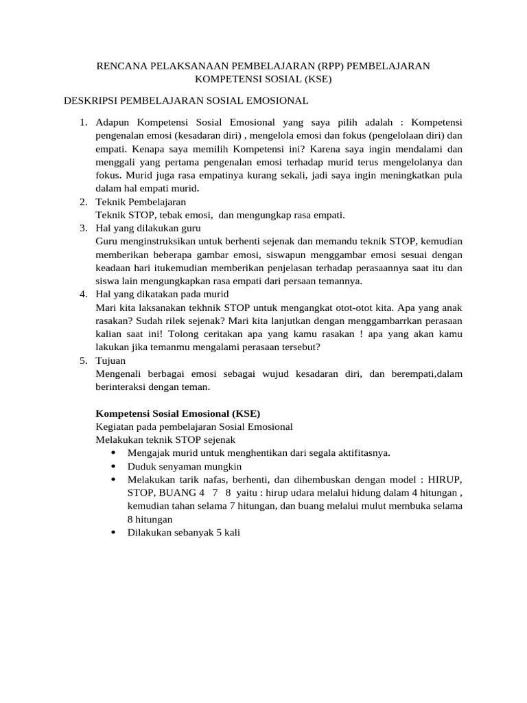RPP Kse | PDF