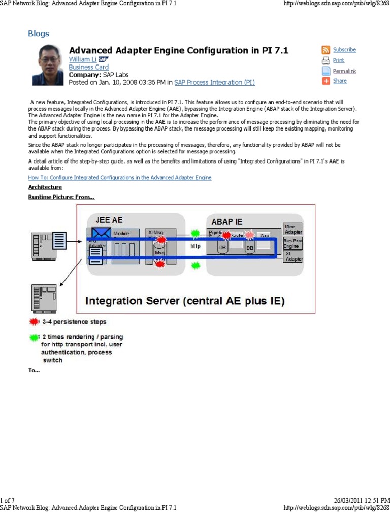 Advanced Adapter Engine Configuration in PI 7 | PDF | Computing ...