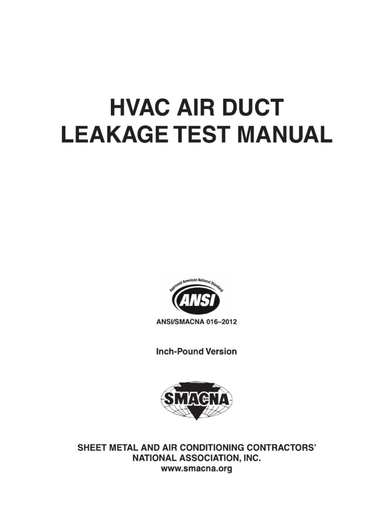 Smacna duct leakage Manual 212-latest PDF