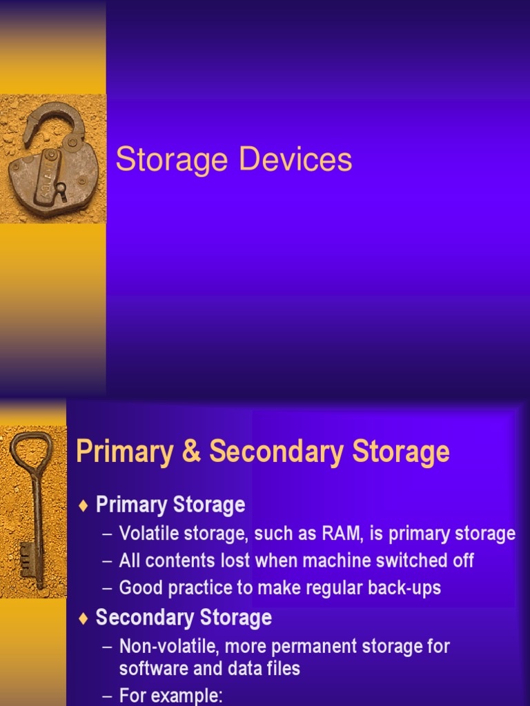 CH 26 Storage Devices PDF Disk Storage Computer Data Storage
