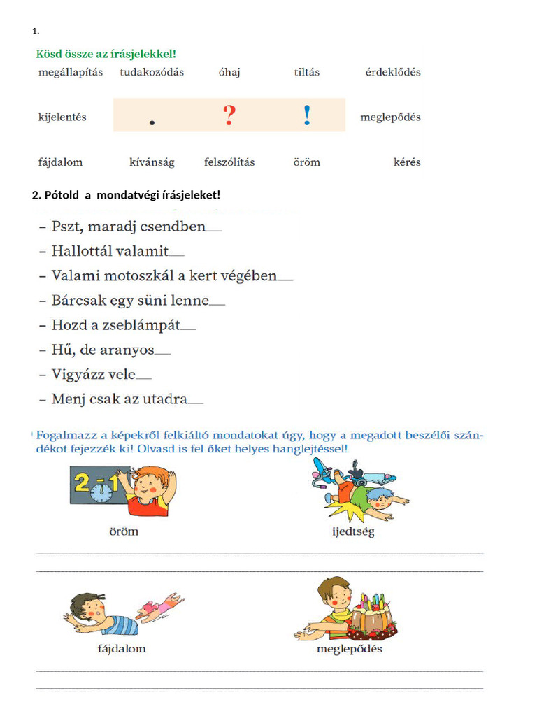 4.o. Év Eleji Nyelvtan Gyakorló | PDF