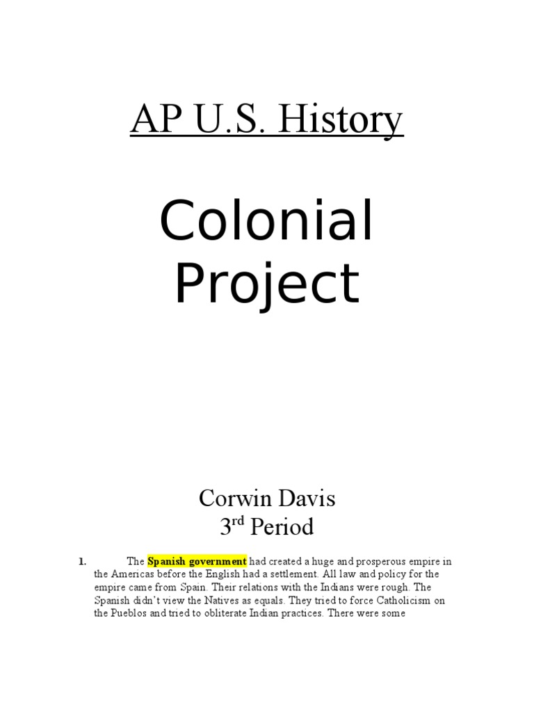Colonial Relations and Governance Overview | PDF | Native Americans In ...