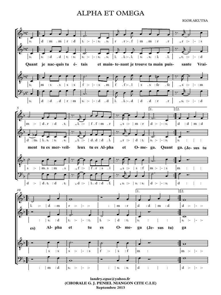 Alpha Et Omega | PDF