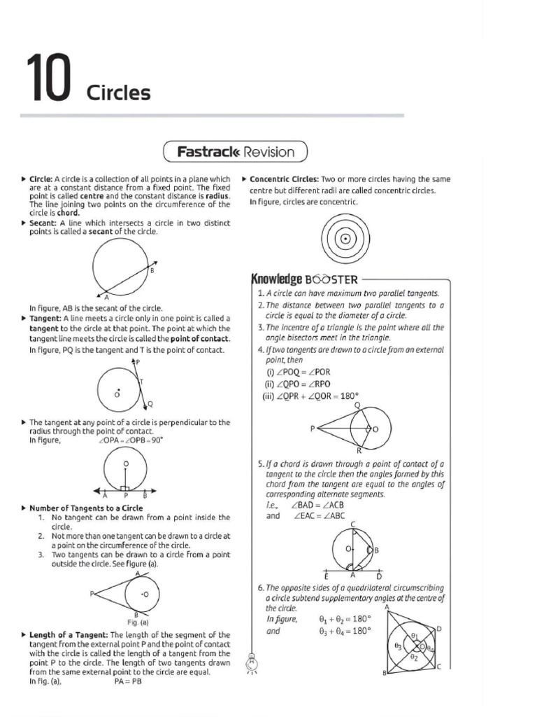 Circle (Standard Questions) | PDF