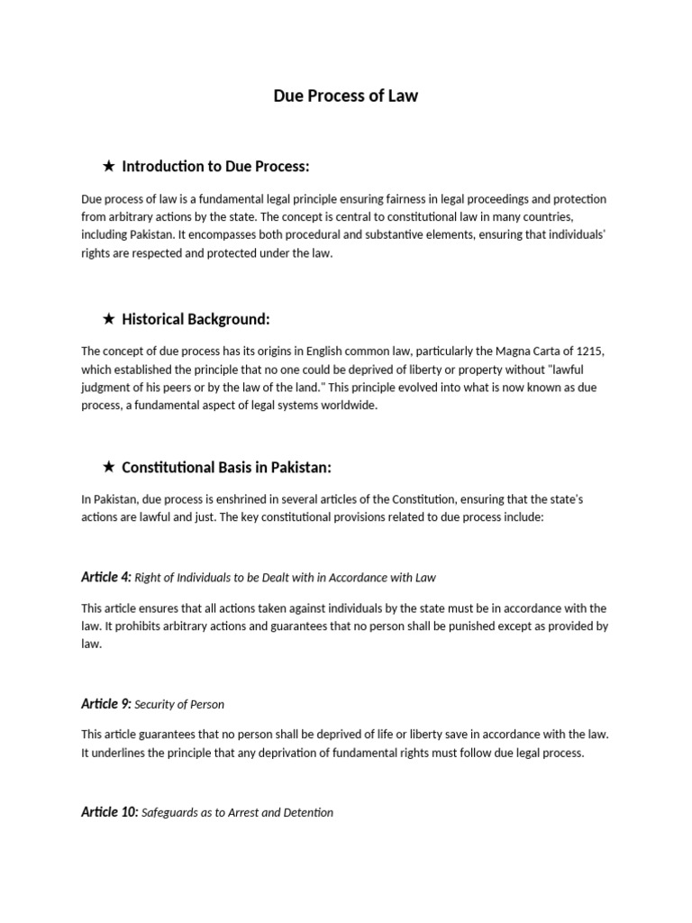 Due Process of Law-WPS Office | PDF