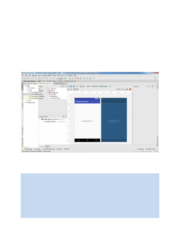 8 Membuat Looping Dalam Beberapa Detik Sekali Android Studio | PDF