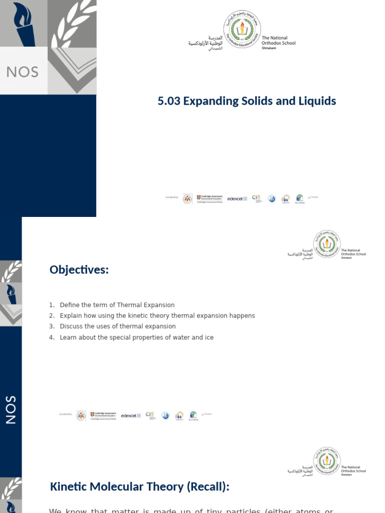 5.03 Expanding Solids and Liquids | PDF