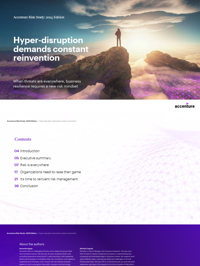 Accenture Risk Study 2024 Edition New | PDF
