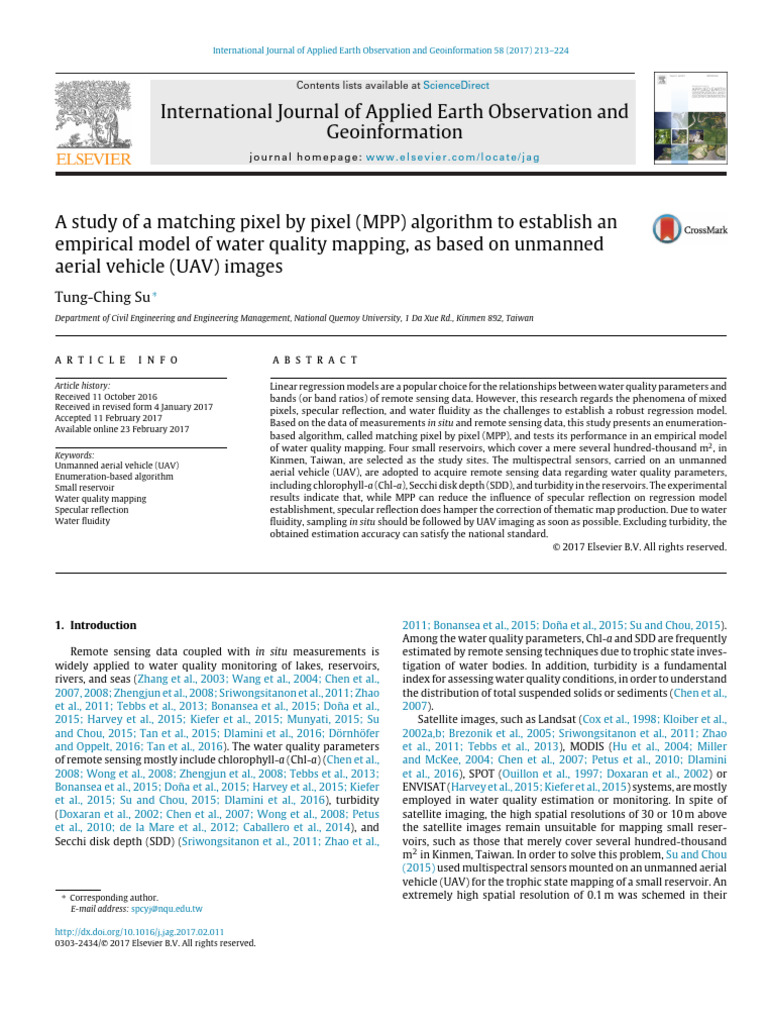 International Journal of Applied Earth Observation and Geoinformation | PDF