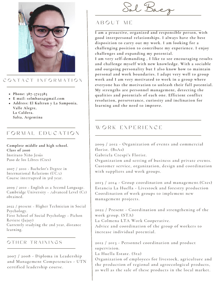 CV Sol | PDF