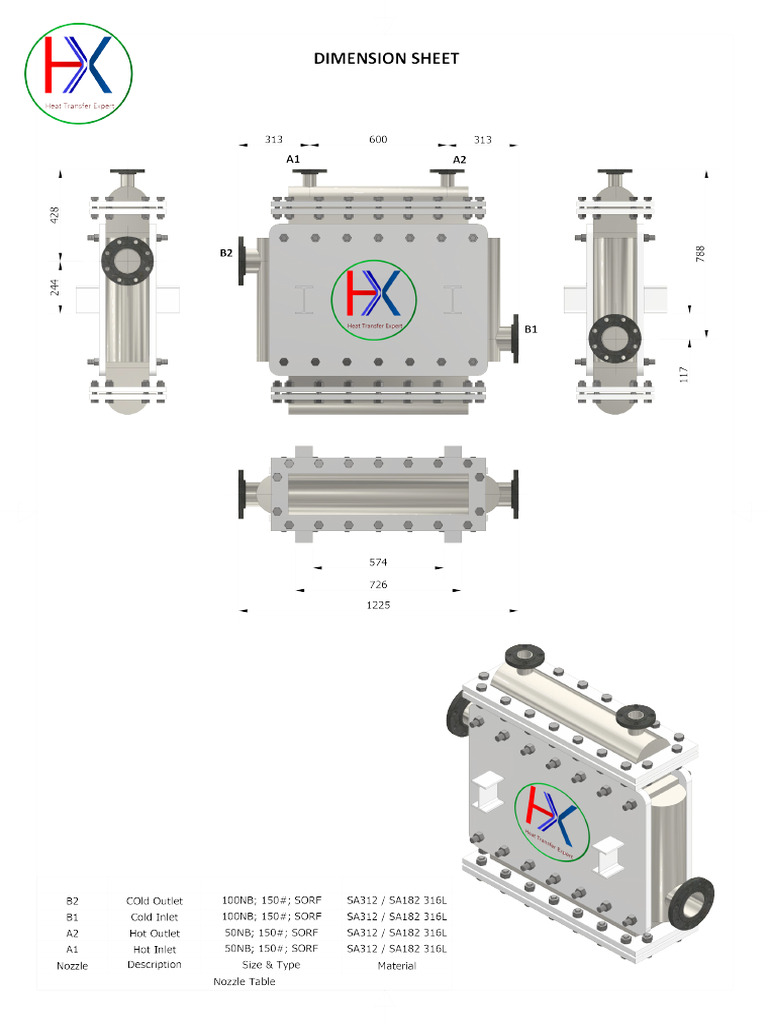 Dimensional Drawing HX | PDF