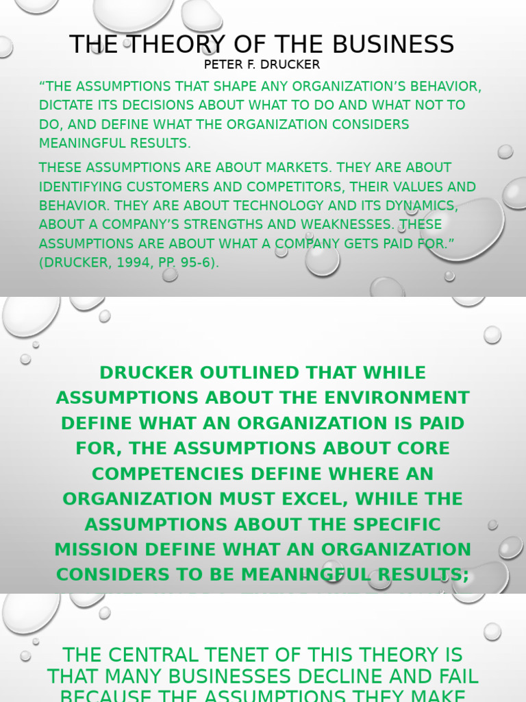 The Theory of The Business | PDF