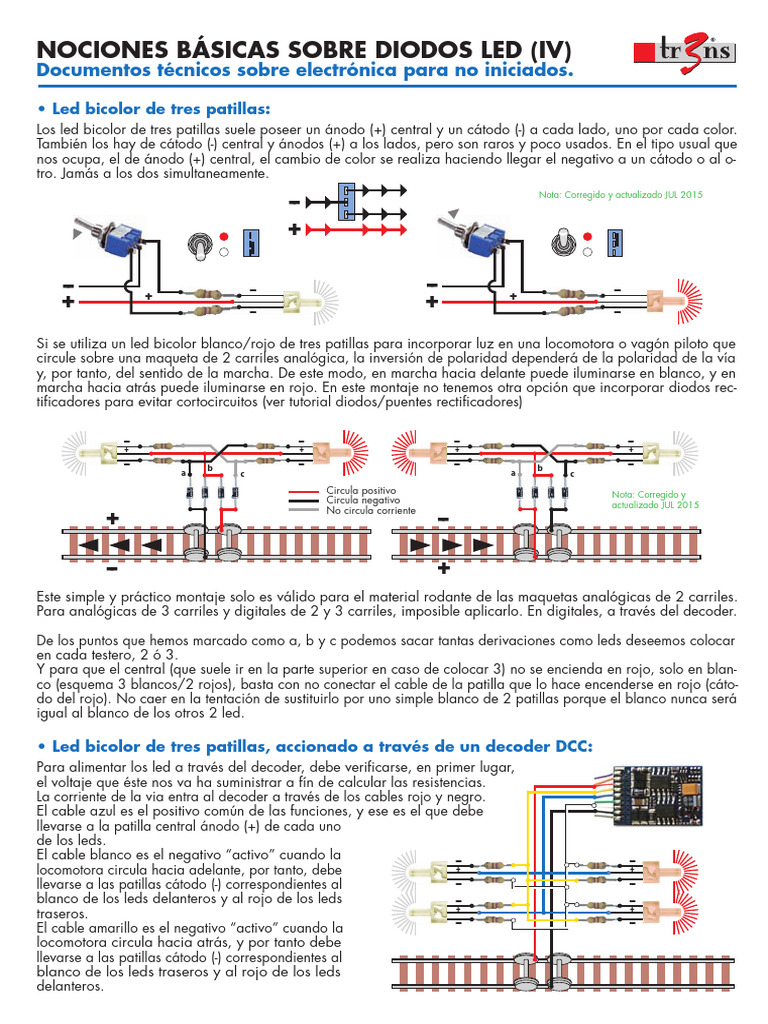 Nociones Leds (IV) | PDF | Diodo emisor de luz | Diodo