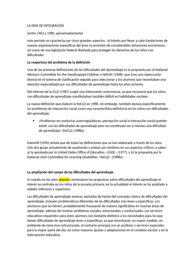 La Fase de Integración | PDF