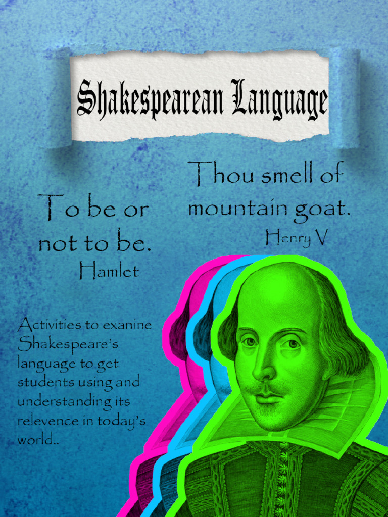 ShakespeareanLanguageActivities 1 | PDF