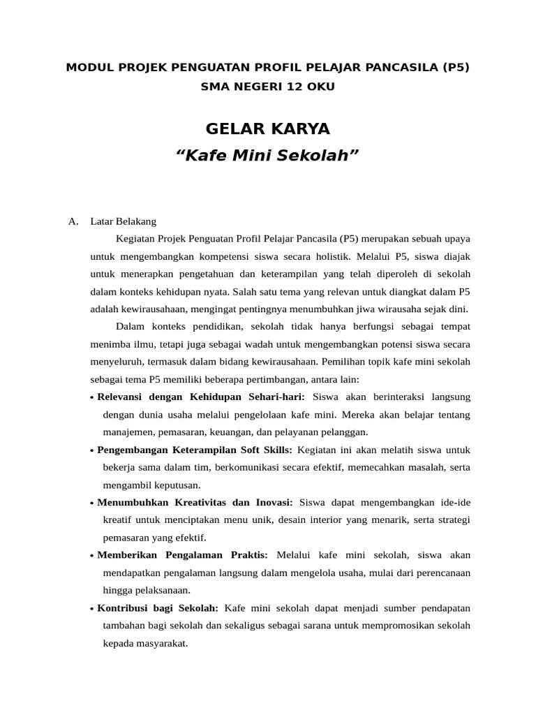 Modul Proyek Profil Pelajar Pancasila | PDF