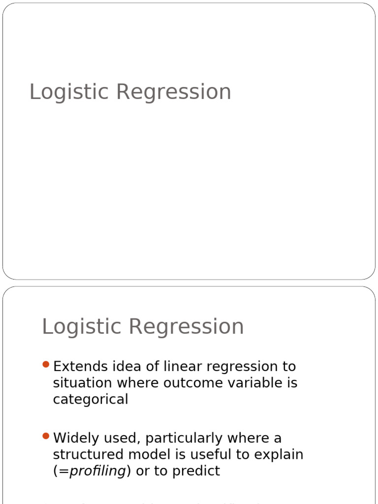 BANA 560 Lecture - 4 - LogisticRegression | PDF | Logistic Regression ...