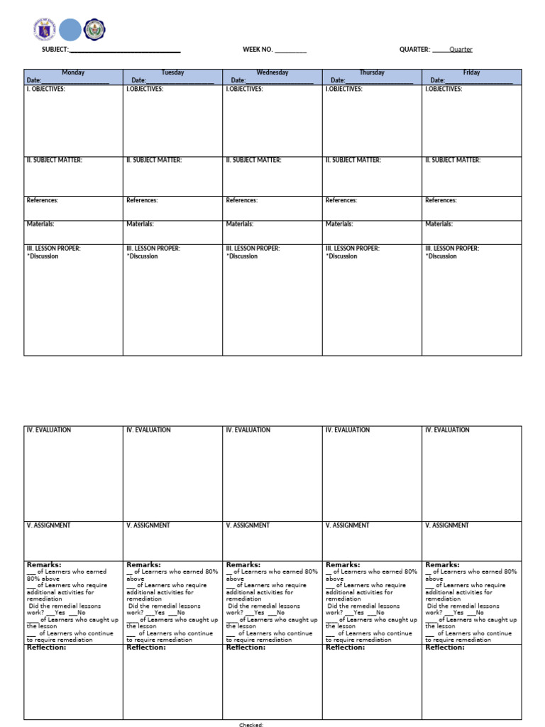 lesson Plan 2024-2025 | PDF
