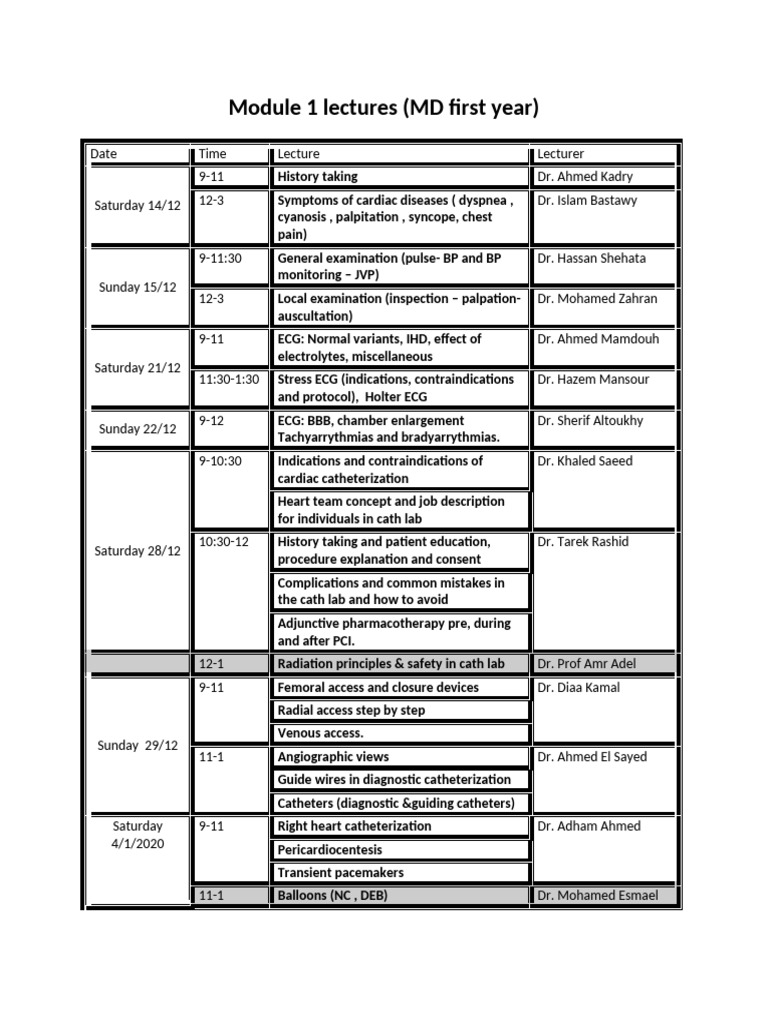 Module 1 Lectures 2019-2020-2 | PDF