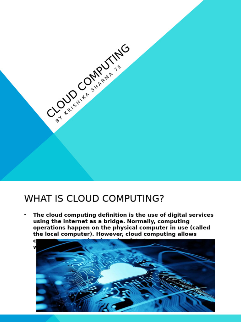 Cloud Computing Krishika Sharma 7e Pdf