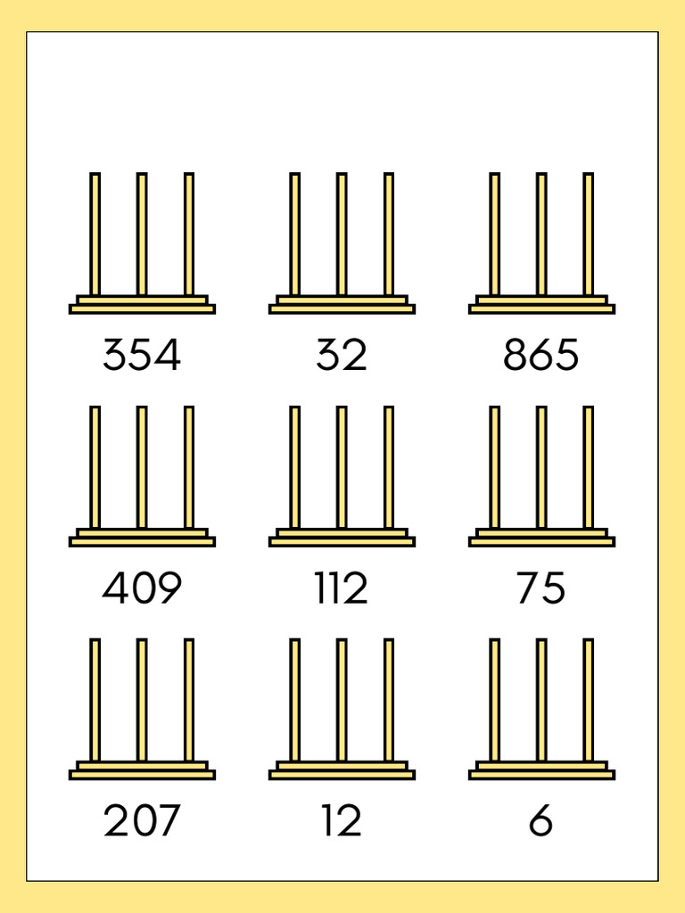 Yellow Abacus Mathematics Worksheet | PDF