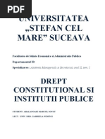 PROIECT - Drept Constitutional Si Institutii Politice - Gabriela Nemtoi