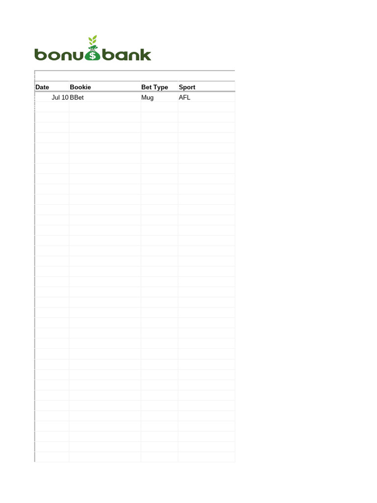 Bet tracker excel version pdf