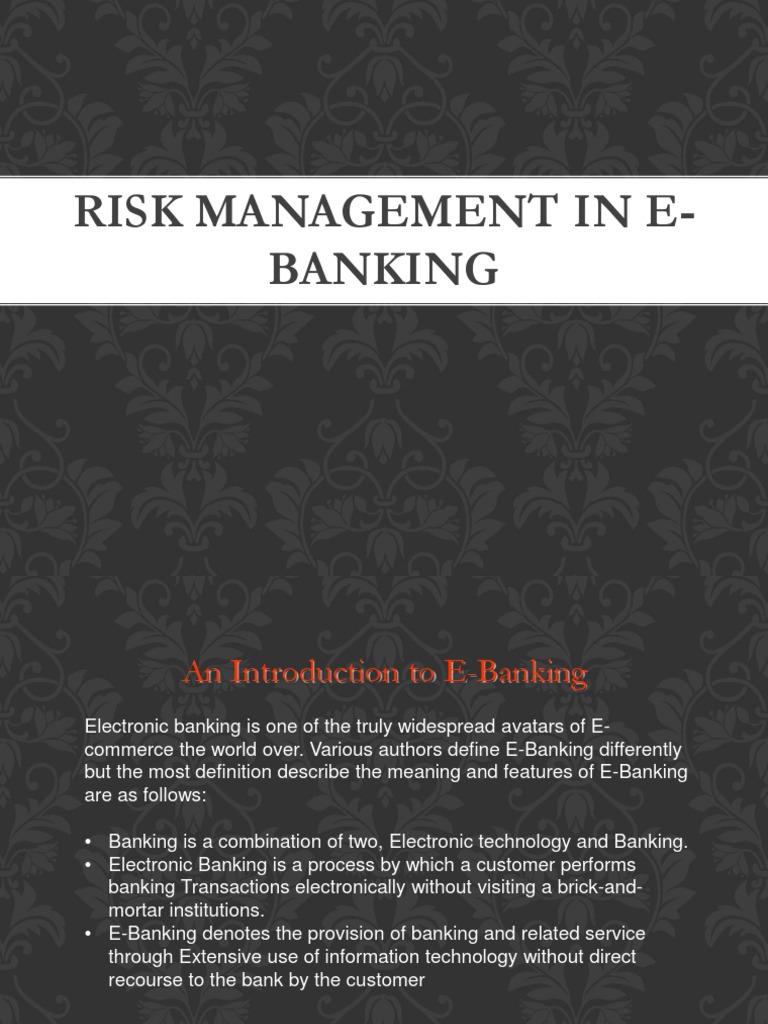 Risk Management in e Banking - 2 | PDF | Credit (Finance) | Credit Risk