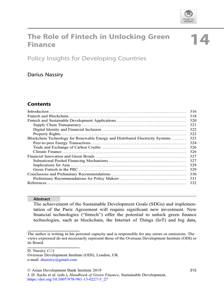 Green Finance | PDF