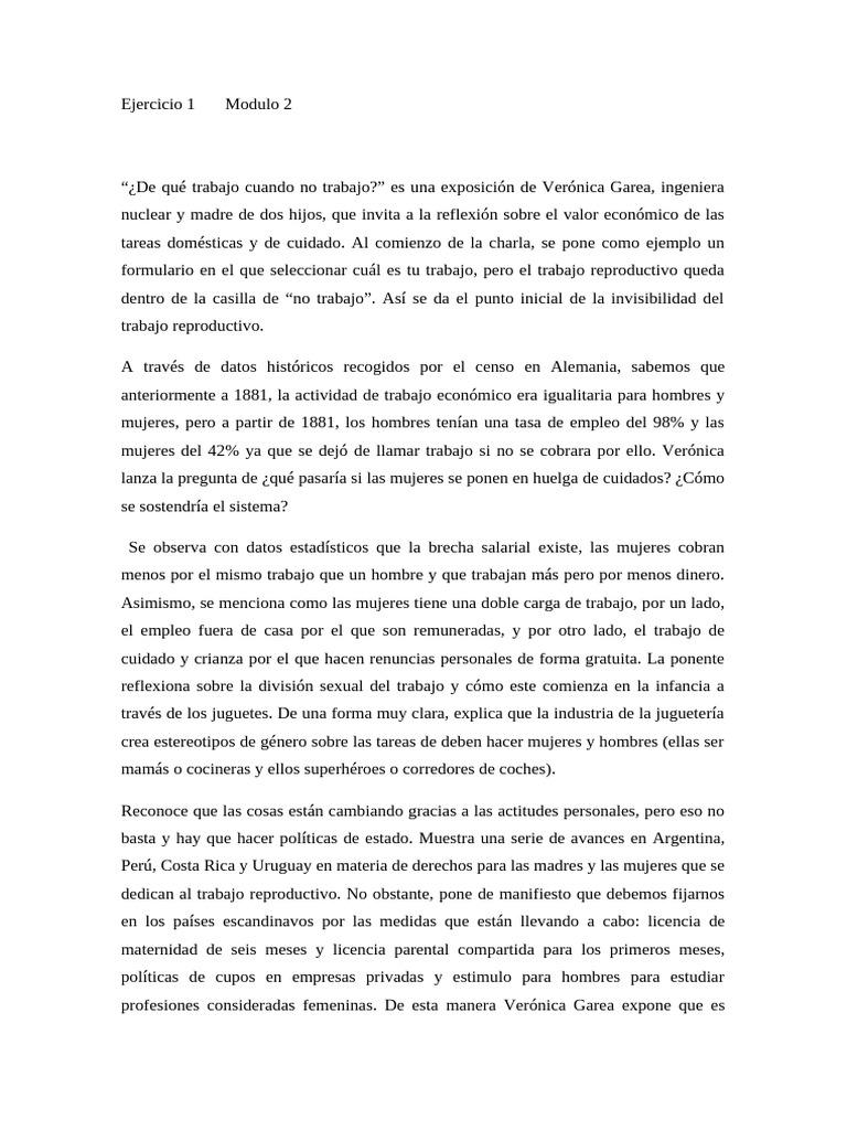 Módulo 2 Ejercicio 1 | PDF