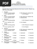 Grade 1 GMRC Quarter 2 Worksheets | PDF