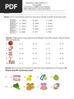 Grade 1 GMRC Quarter 2 Worksheets | PDF