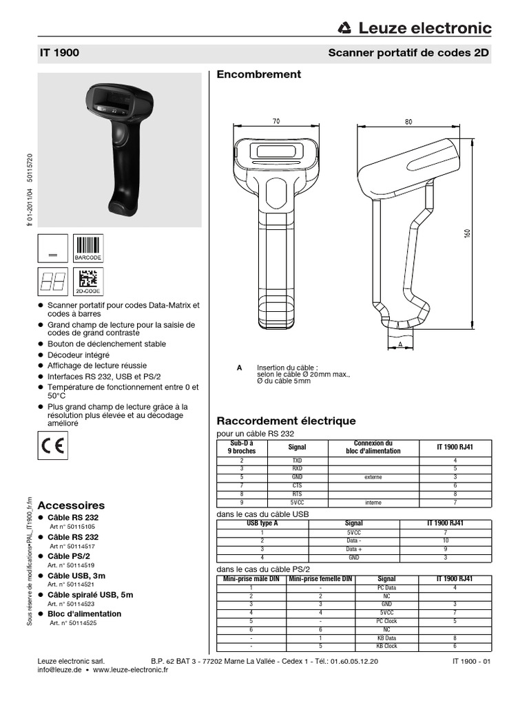 Scanner PAL - IT1900 - FR | PDF