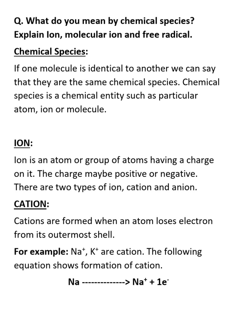 Chem Notes | PDF