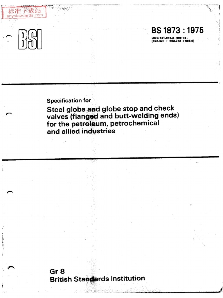 BS 1873-1975 | PDF