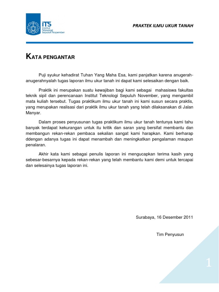 Laporan Ilmu Ukur Tanah Teknik Sipil