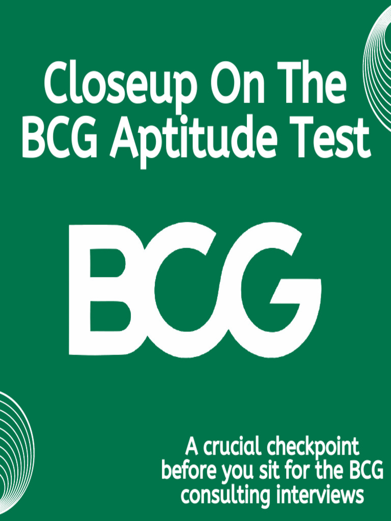 BCG Potential Test Overview and Prep Guide | PDF | Career & Growth