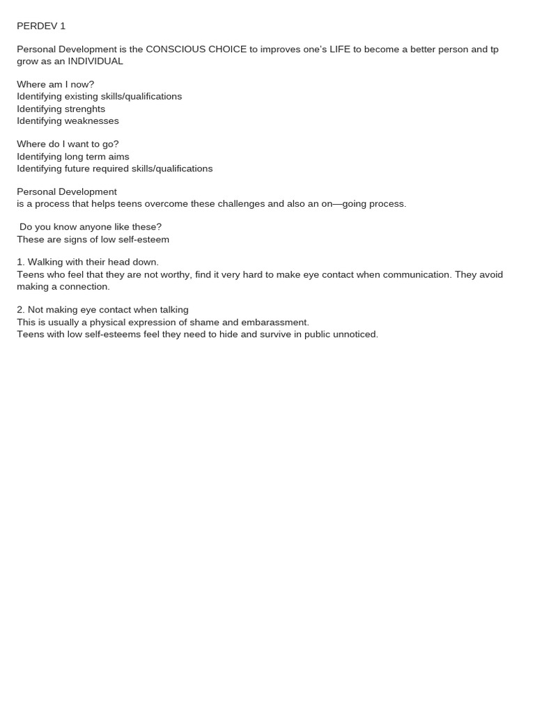 Personal Development and Psychosexual Stages | PDF | Identity (Social ...