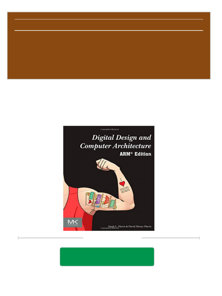 PDF Digital Design and Computer Architecture ARM Edition download PDF