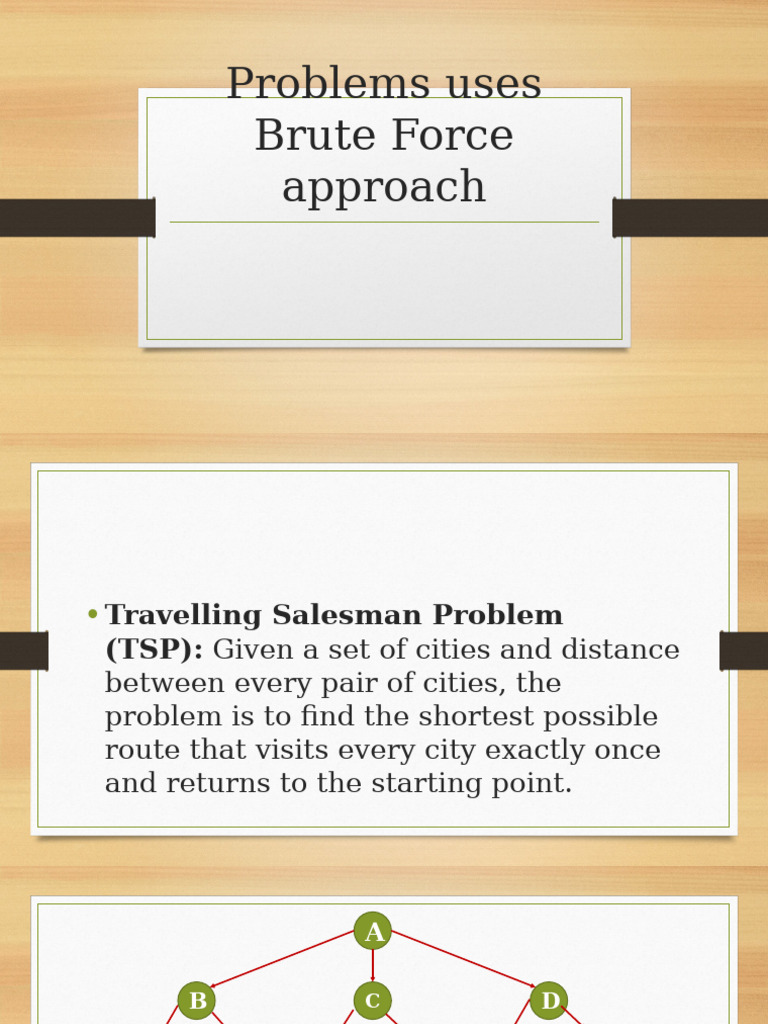 Problems Uses Brute Force Approach | PDF