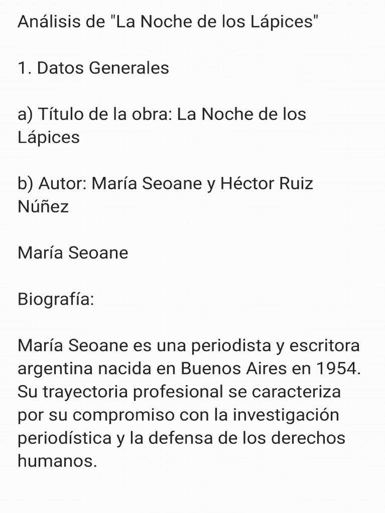 La Noche de Los Lápices | PDF