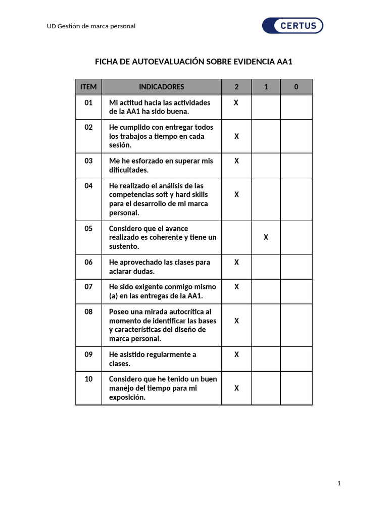 Semana 4 Ficha de Autoevaluación | PDF