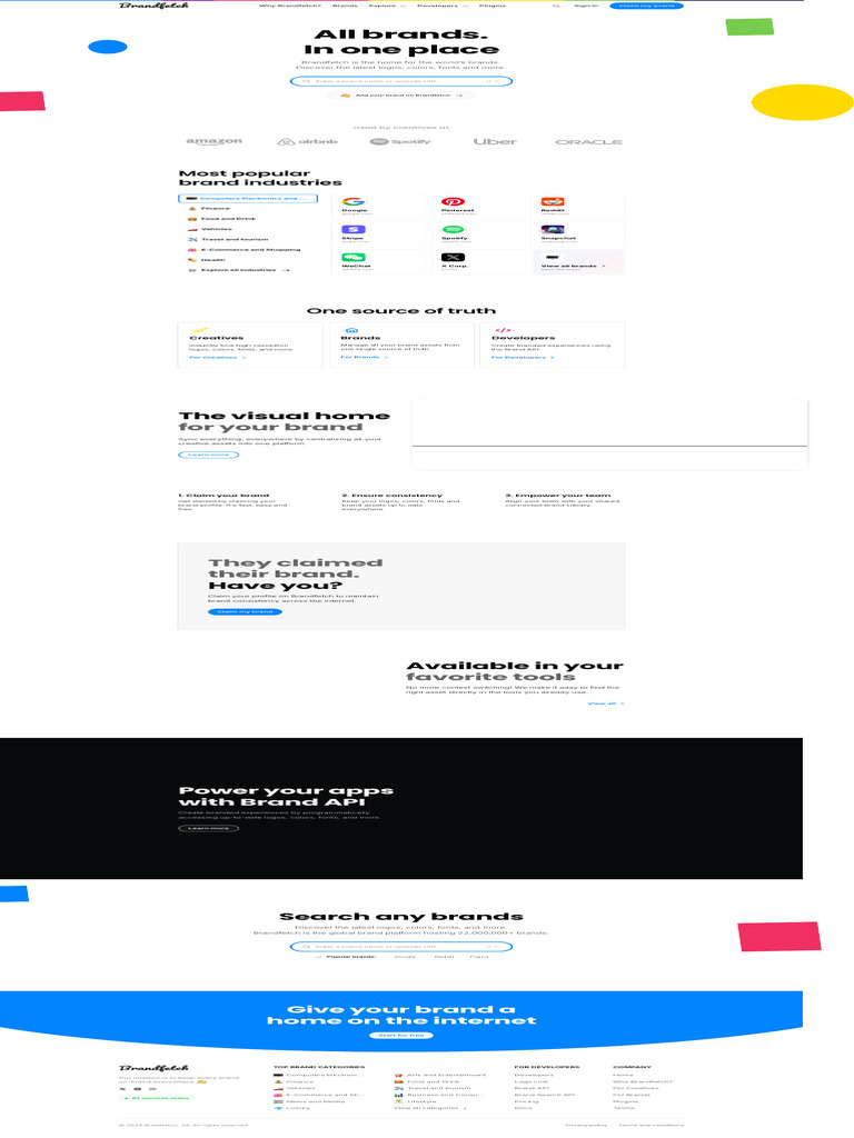 Brandfetch - All Brands. in One Place | PDF