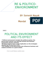 Nature & Politico-legal Envioronment