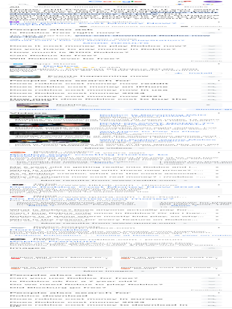 Does Roblox Cost Money Now Google Search PDF E Commerce Games 1